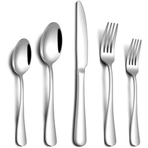 PHILIPALA 20 Piece Silverware Set, Stainless Steel Flatware Set for 4 Food Grade Novelty Flatware Cutlery Utensil Set Include Knife Fork Spoon Mirror Polished Dishwasher Safe