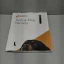 Auroth Tactical Harness for Large Dogs No Pull Adjustable Pet Harness Reflective K9 Working Training Easy Control Pet Vest Military Service Dog Harnesses Black L (L(Neck:18-29",Chest:24-37"),45-80 lbs)