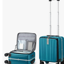 Hanke 16 Inch Underseat Carry On Luggage with Wheels,Small Hard Shell Suitcases for Weekender,Top Opening Tsa Approved Lightweight Travel Luggage Suitcase Christmas Gifts for Birthday，Caribbean Blue.