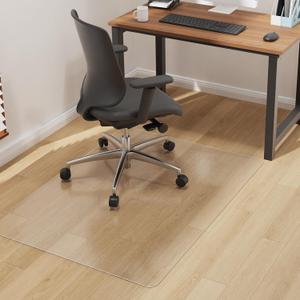 Clear Frosted Floor Mat, 36"x 48" PVC Area Rug Entryway Rug Desk Cover Protector Refrigerator Mat, 2mm Thickness Durable Anti-Scratch Plastic Desk Pad Mat