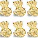 Anchora Original Magic Earring Backs for Droopy Ears | Earrings Lifters for Heavy Earring | Earing Lifter Backs BAX | Earlobe Secure Clear Miracle (1 Gold 2 Silver)