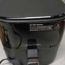 Chefman Air Fryer 4 QT Compact Airfryer for Quick & Easy Meals in Minutes, Features Hi-Fry Technology for Extra Crisp, Touchscreen Controls with 4 Presets, Nonstick & Dishwasher Safe Basket - Black, 4 Quart Without Easy View Window