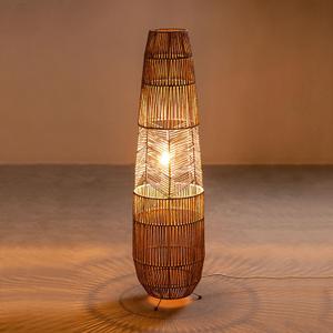MIXL-Rope-Weaving Floor Lamp with Foot Switches,Dimmable Led Corner Tall Lamp,Minimalist Reading Lamp Floor Standing,Bohemian Style Standing Lamps for Bedroom Study and Living Room, 9.45" x 36.22"