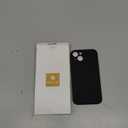 Miracase Designed for iPhone 14 Case with Screen Protector,[Upgraded Enhanced Camera Protection],Shockproof Liquid Silicone Case with Microfiber Lining, 6.1 inch,Black