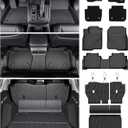 Floor Mats Cargo Mat for Honda CRV 2023 2024 2025 2026 Car Mat Accessories(Include Hybrid), 2-in-1 All Weather TPE Floor Liners with Removable Carpet Layer, Custom Fit Waterproof Anti-Slip Car Mats