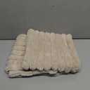 Pallene Faux Fur Plush Throw Pillow Covers 20x20 Set of 2, Luxury Soft Fluffy Striped Decorative Pillow Covers for Sofa, Couch, Living Room, Apricot