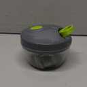 Cambom Manual Food Chopper Vegetable Cutter, Hand String Vegetable Chopper Onions Cutter for Vegetable Fruits Nuts BPA Free Food Safe Material, 900ml Grey (Gray)