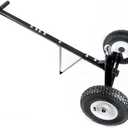 Fouwick 650LBS Capacity Trailer Dolly, 1-7/8 Hitch Ball with 12 Pneumatic Tires, Black Powder Coated Steel Trailer Mover Dolly TC001 White Wheel