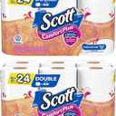 Scott ComfortPlus Toilet Paper, 12 Double Rolls, Bath Tissue (2 Pack)