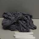 Chair and Ottoman Covers Slipcover Set Armchair Cover T Cushion Chair Slipcover Milk Silk Sofa Furniture Protector Couch Soft for Armchair Ottoman(Dark Gray)