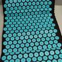 ProsourceFit Acupressure Mat and Pillow Set for Back/Neck Pain Relief and Muscle Relaxation, Large - Black/Aqua 1 pc