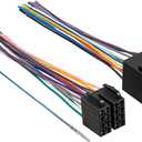 NuIth 16 Pin Male & Female Stereo Wire Harness Adapter Fit for Freightliner 04-21, Volvo 04-16, Peterbilt 06-18, Kenworth 08-20, OEM Radio Connector to Pioneer JVC Kenwood Sony