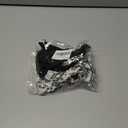 2 Pcs White Black Cute Claw Clips, Fancy Metal Cute Hair Bows for Women Girl Satin, Cashew Christmas Bow Claw Clips Cute Non-Slip, Christmas Flat Large Butterfly Bow Hair Clips for Women Styling