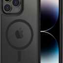 CACOE Magnetic Case for iPhone 14 Pro 6.1 inch-Compatible with MagSafe & Magnetic Car Phone Mount,TPU Thin Phone Cases Cover Protective Shockproof Anti-Fingerprint(Matte Black)