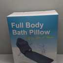 Full Body Bath Pillow for Tub-Extra Thick Bathtub Pillow with Head & Neck Support, Soft Tub Pillow for Comfort, Non-Slip Bath Cushion for Women, Men & Seniors, Luxury Bathroom Accessories (Gray)