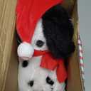 Gfilay Shaking Santa Dog Toy, Singing and Dancing Plush Puppy, Animated Christmas Plush Toy, Funny Interactive Santa Claus Dog Figure, White Elephant Gift for Kids and Families, Holiday Holiday Decor