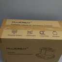 Upholstery Carpet Cleaner, MUJERBAY 12Kpa Portable Spot & Stain Cleaner Shampooer, Move with Universal Wheels & Handle, 1.18-inch Deep Cleaning Machine for Couch, Stairs, Car & Messes White 