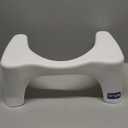 Squatty Potty Simple Curve Bathroom Toilet Stool 7" White