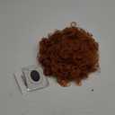 Unisex Reddish Brown Short Curly Afro Wig Halloween Costume Cosplay Party Wigs (Orange)