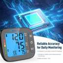 Blood Pressure Monitor for Upper Arm, Automatic Blood Pressure Cuff for Home Use, Blood Pressure Machine with Backlit Display, Irregular Heartbeat Detection, 260 Memory, Storage Bag