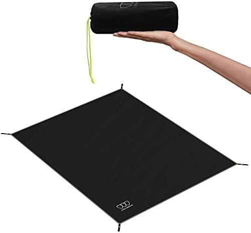 Gold Armour Tent Footprint, Camping Tarp Waterproof Ultralight - 84x60in | 84x84in | 84x96in | 82x106in | 120x108in | 120x120in | 120x144in Floor and Ground Tarps for Camping Hiking (Black 84x96in)