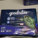 Goodnites Boys' Bedwetting Underwear, Size S/M (43-68 lbs), 99 Ct (3 Packs of 33)
