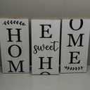 Home Sweet Home Wooden Porch Sign Vertical Hanging Decorations Welcome Sign Front Door Standing Decorative Sign 47x7.8Inch Plaques for Outside Yard Decor (Wood White)