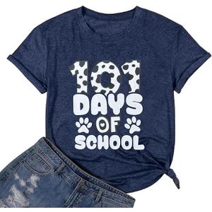 100 Days of School Shirt Women 100 Days of Doing Teacher Stuff Tshirts Teacher Appreciation Gift