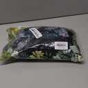 SHEKINI Women's Short Sleeve Rash Guard Swim Shirts UV Protection Zipper Surfing One Piece Swimsuit UPF 50 (XX-Large, Black Print)