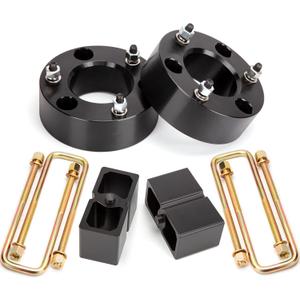 Dynofit 3" Front & 2" Rear Lift Kits for 2007-2024 Silverado 1500 Sierra 1500 (2WD/4WD), Full Suspension Leveling Kit with Front Strut Spacers and Block U-Bolt Set