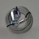 Fulton WC325 0100 Galvanized Steel Boat Winch Cable with Hook, 3/16 Inch x 25 Foot, 4,200 lbs. Breaking Strength