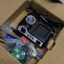 WEP 927IV Soldering Station Kit HighPower 110W with 3 Preset Channels, Sleep Mode, LED Magnifier, 5 Extra Iron Tips, Tip Cleaner, 2 Helping Hands, Tip Storage Slots, Leadfree Solder Wire, Tweezers