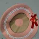 BESTOYARD 1pc Berets Beret Hat for Women & Kids with Design & Wool Material Kawaii Hat Hat Outfits for Girls Female Outdoor Decorative Hat Girls Bucket Hat Cap Pink