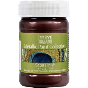 6 oz Modern Masters ME704 Black Cherry Metallic Paint Collection, Satin Water-Based Decorative Metallic Paint