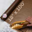 Brown Wet Wax Paper Roll 18" x 100' - USA-Made Moisture-Repellent Cooking Paper for Packing, Storing & Freezing - Heavy-Duty Food-Safe Wrapping Material for Meat, Cheese & Baked Goods by IDL Packaging