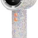 Portable Handheld Turbo Fan - Fashion Full Diamond 1800mAh USB Rechargeable Personal Battery Operated Mini Small Pocket Mini Fan for Travel/Outdoor/Vacation/Beach/Outdoor Activities (Gold)