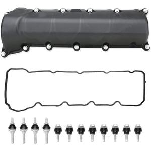 MITZONE Right Side Valve Cover with Gaskte and Bolts Compatible with 2001-2007 Dodge Ram 1500 Durango Dakot Jeep Commander Grand Cherokee 4.7L V8 Replace # 53021828AA 264-929