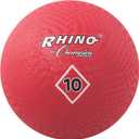 Champion Sports 10 Inch Playground Ball, Red