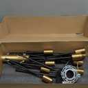 Modern Chandelier Ceiling Light Fixture Sputnik Chandeliers Gold and Black Farmhouse Chandelier Over Table 12-Light Height Adjustable Chandeliers for Dining Room, Living Room,Kitchen Island