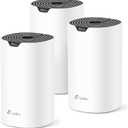 TP-Link Deco Mesh AC1900 WiFi System (Deco S4)  Up to 5,500 Sq.ft. Coverage, Replaces WiFi Router and Extender, Gigabit Ports, Works with Alexa, 3-pack