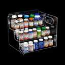3-Tier Vitamin Storage Organizer, Organizer For Vitamin Bottles And Medicine Bottle, Vitamin Bottle Organizer For Countertop, Bathroom Cabinet Storage Items Are Clearly Visible