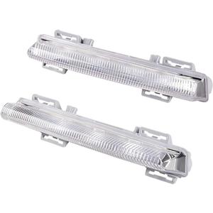 AMOPACORP Left Right LED DRL Daytime Running Lights Fog Lamp Compatible with 2007-2014 Mercedes W204 S204 C180 C200 C220 C230 C250 C280 C300 C320 C350