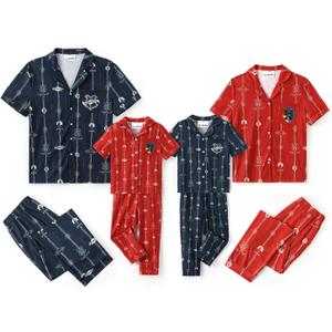 Harry Potter Family Matching Pajamas Hedwig Owl Allover Print Top and Pant Sets for Couples His and Hers Kids Boys and Girls (M)