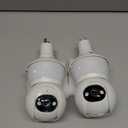 Light Bulb Security Camera,2.4G/5GHz WiFi 2K Security Cameras Wireless Outdoor,Bulb Cameras for Home Security,AI Human Detection and Alarm,2 Way Talk,Color Night Vision,Compatible with Alexa 2PCS (White)