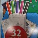 World's Favorite Colors Sticker Activity Sheet with Markers