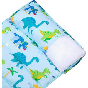 Wildkin Kids Nap Mat Pillow  Soft Cotton Blend, Removable, Fits Wildkin Nap Mats (White)
