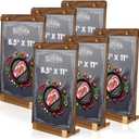 Sliner 6 Pcs 8.5 x 11 Inches Acrylic Sign Holders with Walnut Wood Base Clear Acrylic Frame Display Stand Table Stand for Menu Poster Flyer Restaurant Office Coffee Shop Store Bar