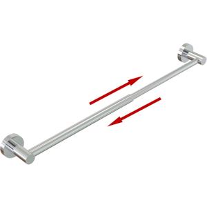 Towel Bar - Adjustable 304 Stainless Steel Towel Holder for Bathroom (11.8inch-22.6inch) Sturdy and Rustproof Wall Mounted Towel Rack for Bathroom Accessories, Polished Silver