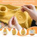 Positive Animal Crochet Dolls Cute Decor Gift for Women Graduation Gift Handmade Emotional Inspirational