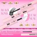 Yawamica Fluffier Lash Clusters Kit with Remover Wispy Cluster Eyelash Extensions 12-20mm Eyelash Clusters 200D Volume Lash Extension Kit D Curly Cluster Lashes with Bond and Seal Remover Tweezers